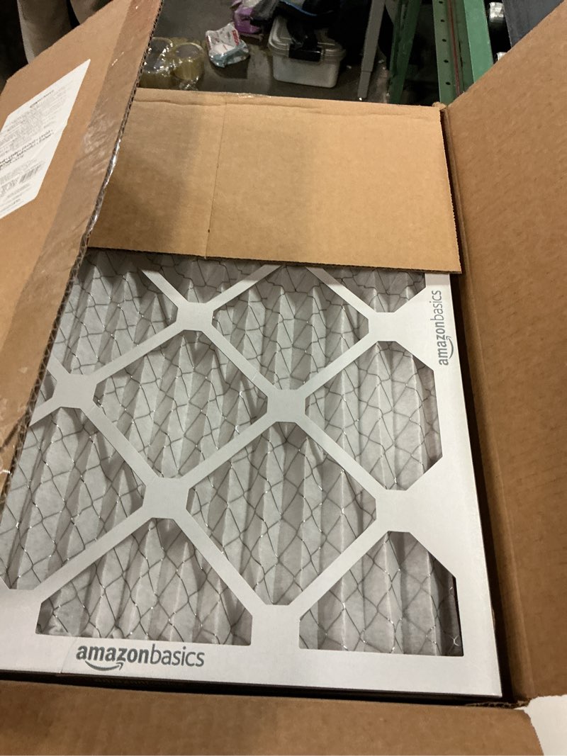 Condition photo showing Good Condition for Amazon Basics 16x20x1 Air Filter 6 Pack, MERV 8 AC Furnace Filters (Actual Size: 15.75" x 19.75" x 0.75") 16x20x1 Merv 8