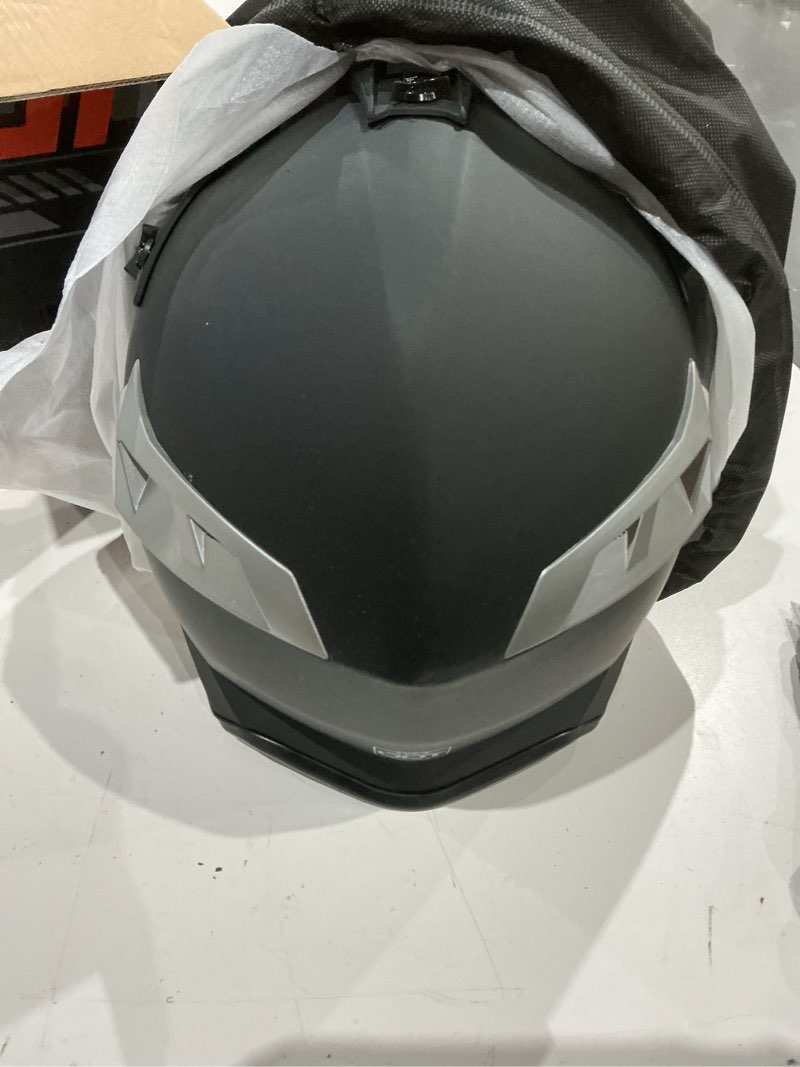 Condition photo showing Good Condition for adult motocross dirt bike helmet with goggles, gloves & mask dirt bike atv helmet for unisex-adult men women adjustable sun visor dot/fmvss-218 off-road motorcycle helmet utv helmet downhill matte black-188 large