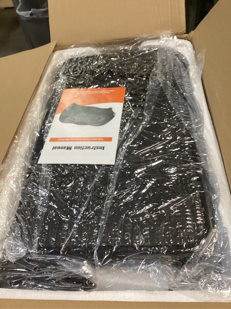 Condition photo showing Good Condition for vibration plate exercise machine, 130 levels full body workout vibrating plate for lymphatic drainage weight loss, 450 lbs capacity shake platform with resistance bands bluetooth for women men