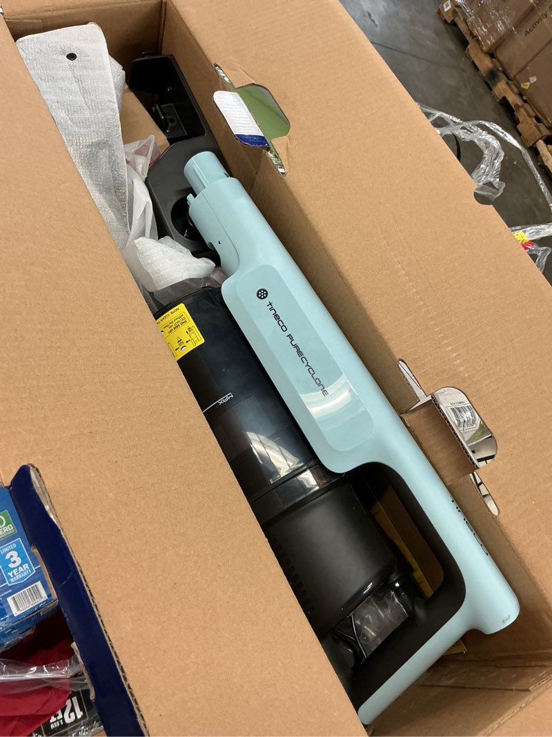 Condition photo showing As Is for tineco go pet cordless vacuum with zerotangle brush, 60 min runtime, 1l dustbin (go303)