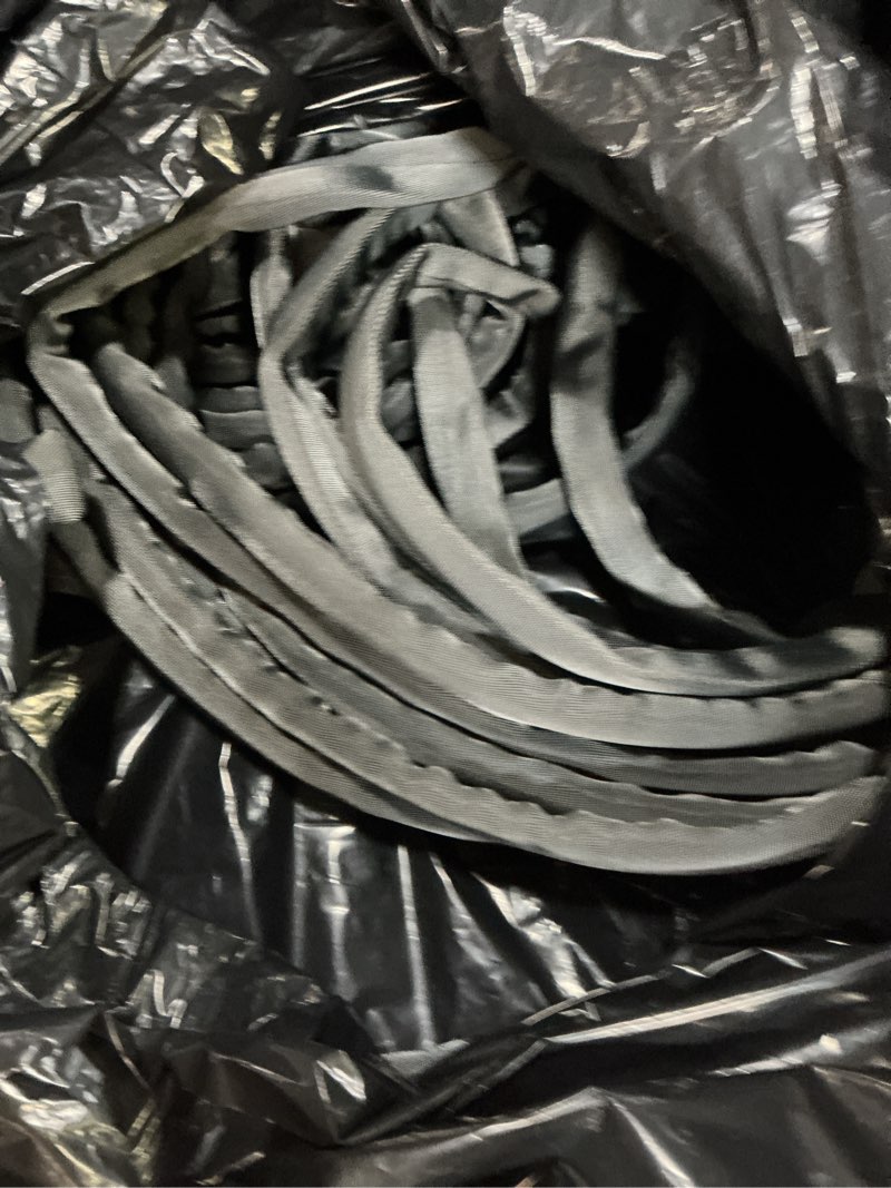 Condition photo showing As Is for zero-g teknor apex 5/8-in x 100-ft premium -duty kink free woven gray hose