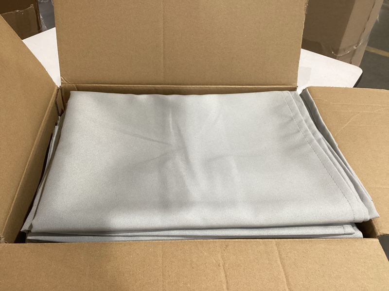 Condition photo showing Good Condition for outdoor curtains for patio waterproof - 6 panels privacy weatherproof outside curtains with grommets for pergola, gazebo, porch, cabana, balcony, 54 x 84 inch, silver silver 54"w x 84"l (pack of 6)