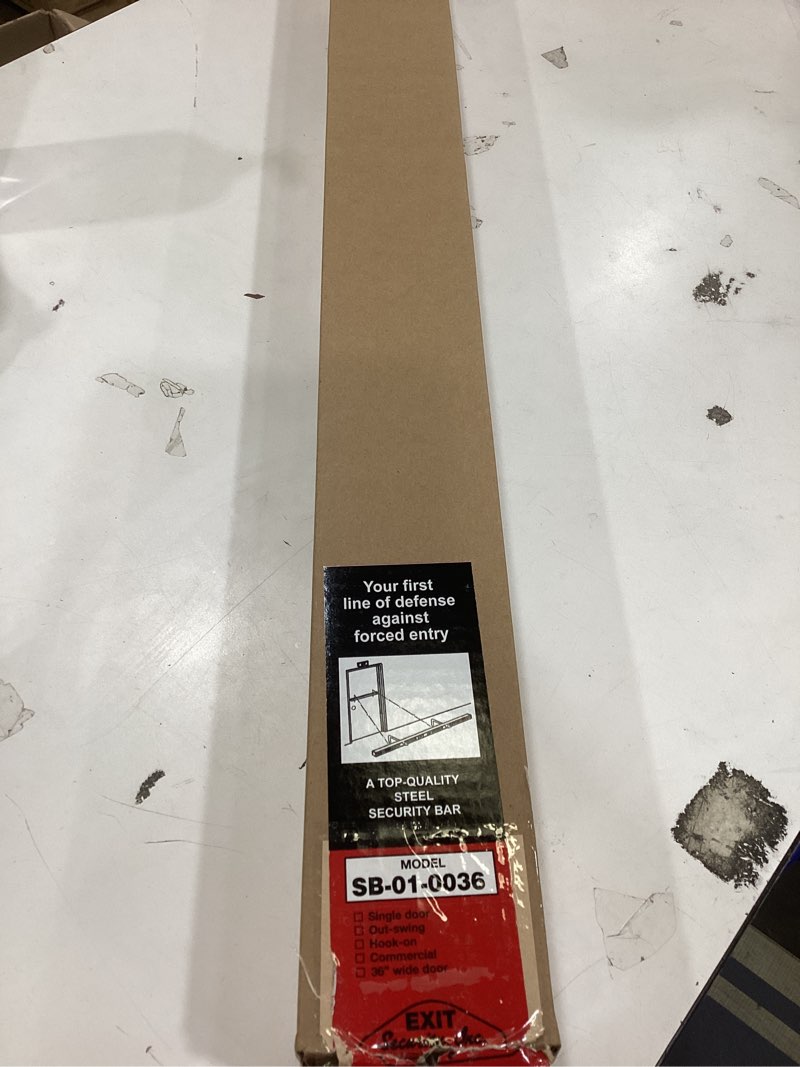 Condition photo showing As Is for exit security sb-01-0036 security bar 36"
