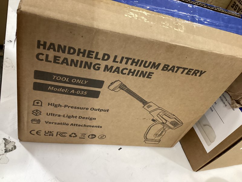 Condition photo showing New/Like New for handheld lithium battery cleaning mechine
