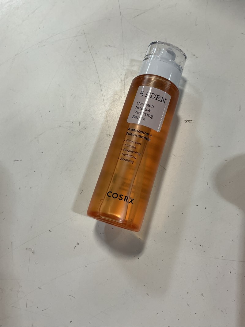 Condition photo showing New/Like New for cosrx 5 pdrn collagen intense vitalizing serum - korean serum for skin firming & glowing with salmon dna, centella, lactobacillus pdrn & collagen, korean skin care (3.38 fl.oz.)