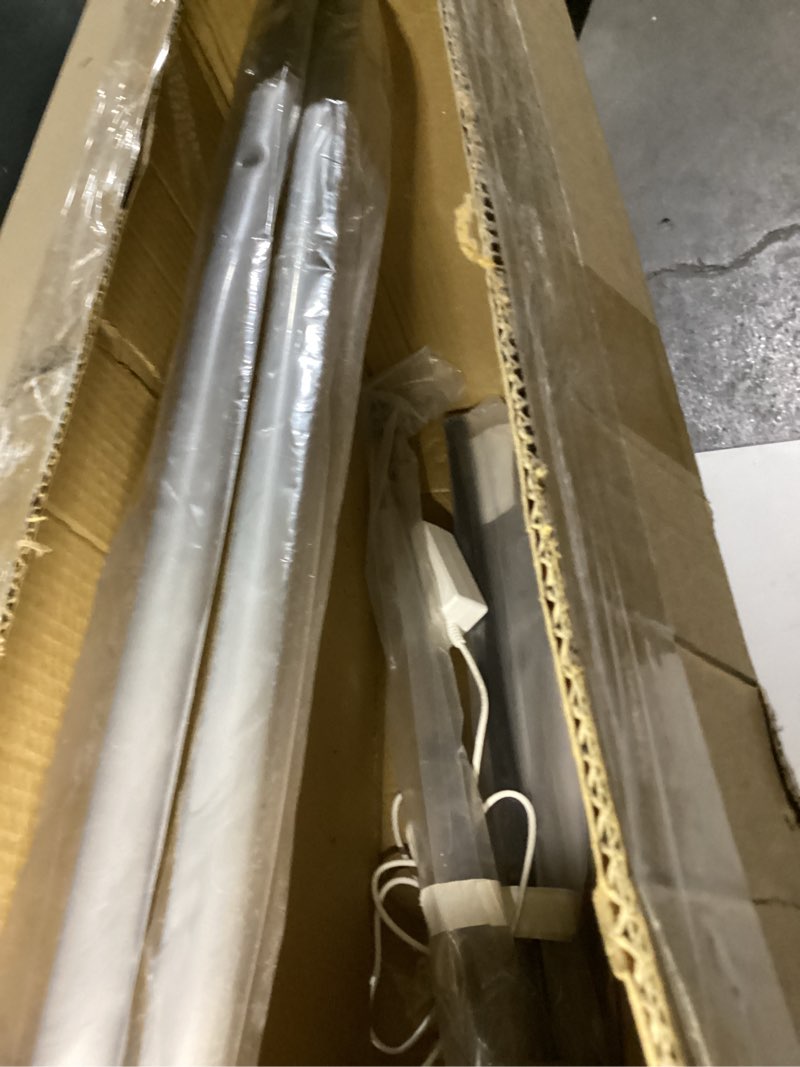 Condition photo showing As Is for ORIENTOOLS Snow Shovel with Wheels for Driveway, Heavy Duty Snow Pusher with 6" Wheels and 26" Wide Blade for Efficient Snow Removal, Back Saver Snow Pusher Efficient Remover Tool for Doorway Sidewalk Height Adjustable (Screw)