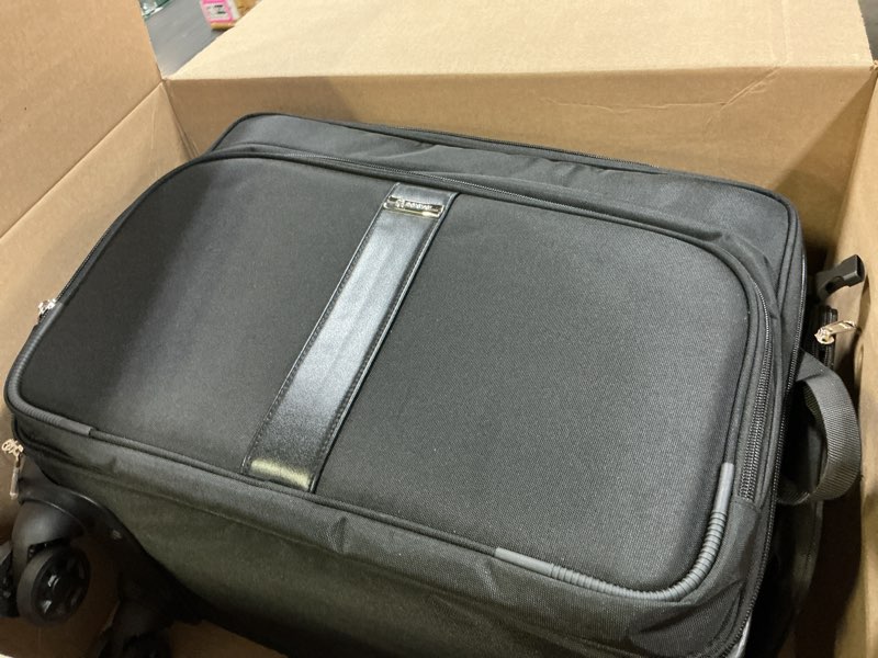 Condition photo showing Good Condition for rolling makeup train case with large makeup case?professional makeup artist traveling bag with 7 small clear bags, cosmetology case on wheels, adjustable dividers for cosmetics makeup brushes toiletry 02-black - large (2 in 1) with 7 makeup bags