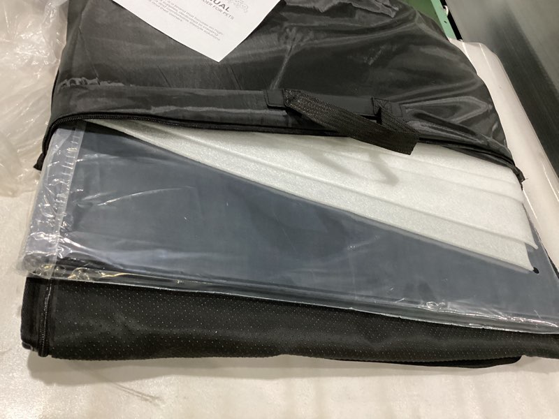 Condition photo showing Good Condition for Dog Car Seat Cover for Back Seat, Hard Bottom Back Seat Extender for Dogs, Waterproof Dog Hammock for Truck Support to 400lbs, Car Seat Protector for Cars, Trucks, SUV, Jeep (Universal-PU-Orange)
