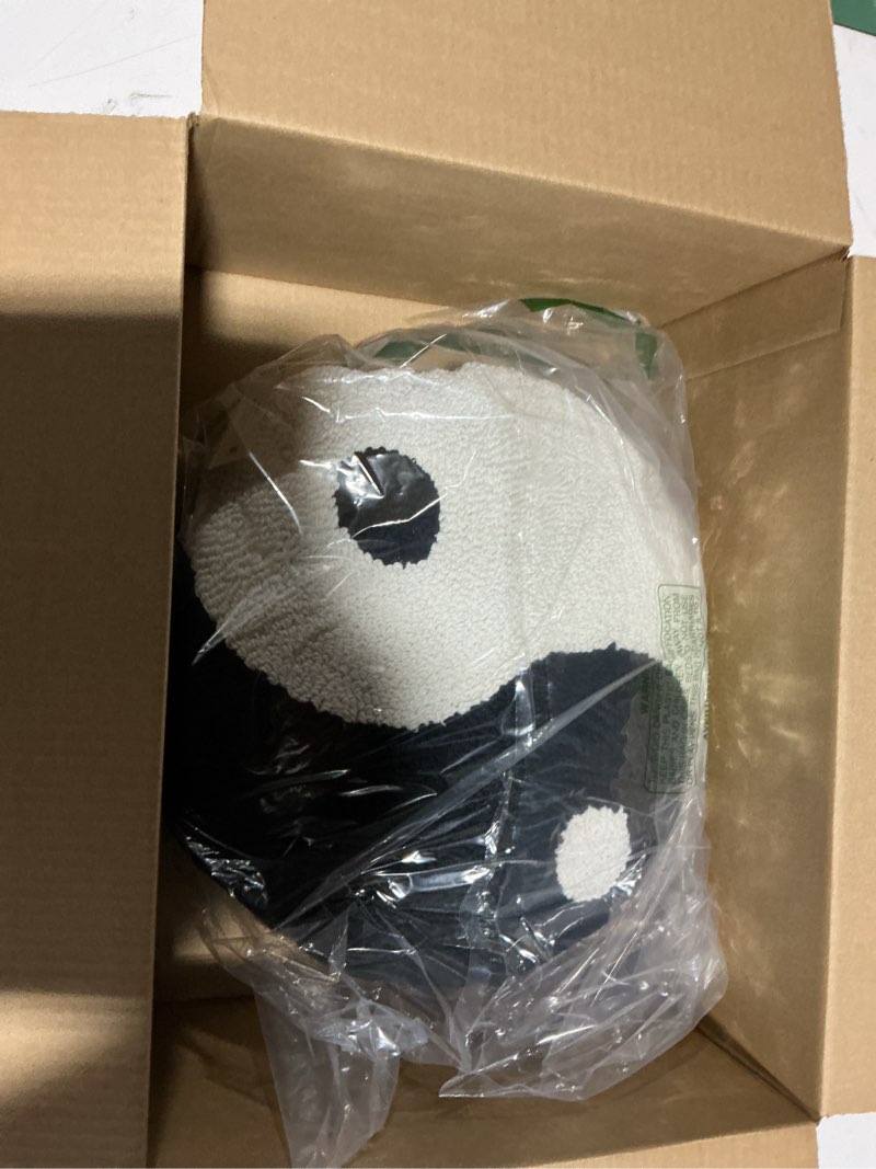 Condition photo showing Good Condition for urban lifestyle yin-yang throw pillow, black/white