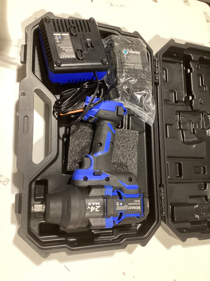Condition photo showing New/Like New for Kobalt 24-volt Variable Speed Brushless 1/2-in Drive Cordless Impact Wrench (Battery Included