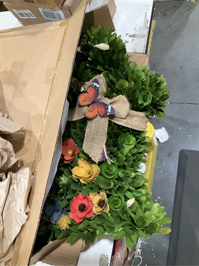 Condition photo showing Good Condition for National Tree Company Artificial Green Floral Bunny Table Decor, 22"