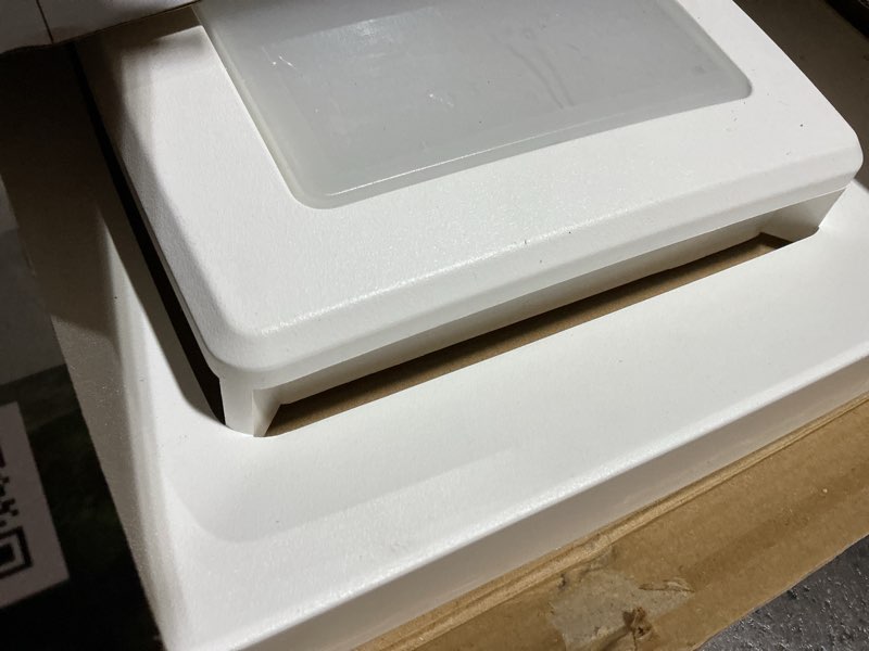Condition photo showing Good Condition for broan-nutone quick installation bathroom exhaust fan replacement grille/cover with led light