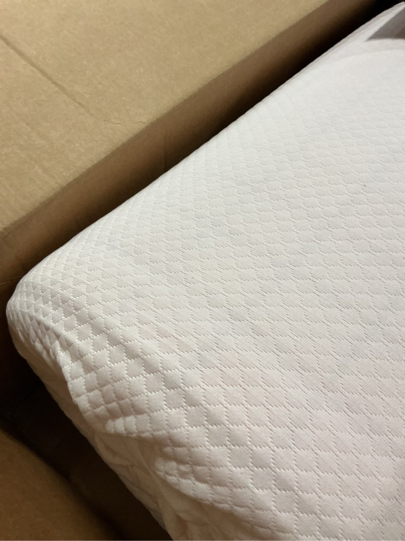 Condition photo showing As Is for Similar Mattress Topper Featuring Tranquil Memory Foam, Twin, 2 inch Light Pink Twin