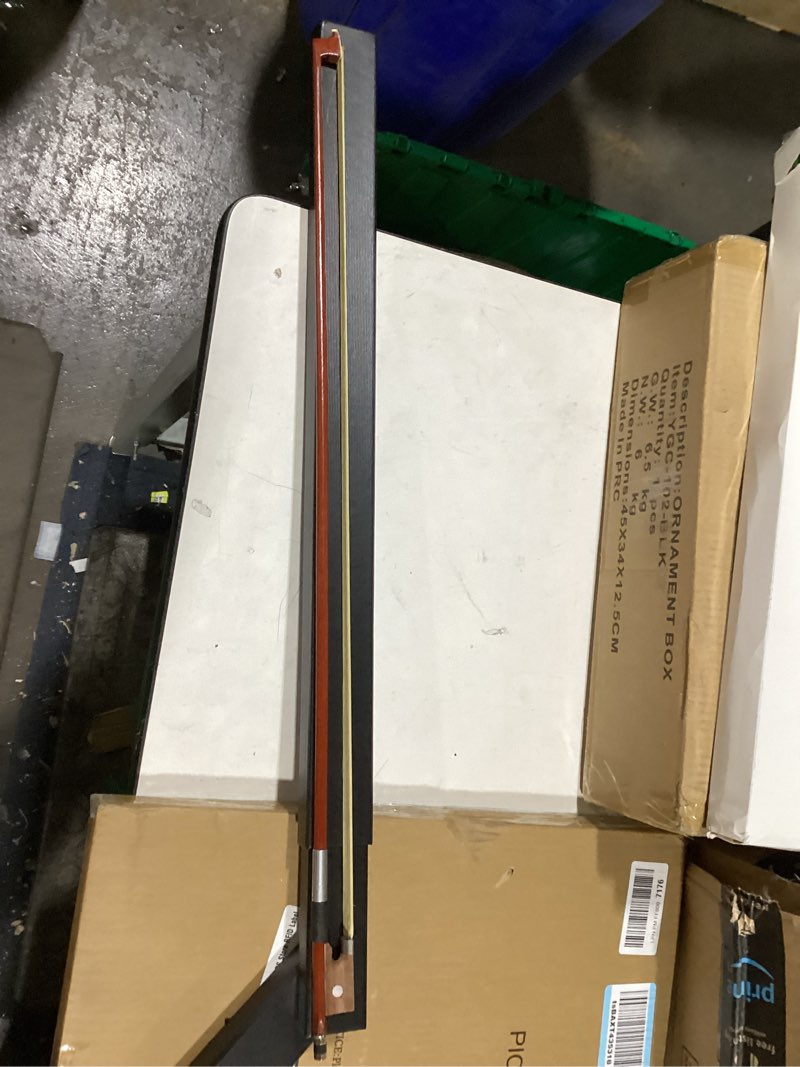 Condition photo showing New/Like New for Brazilwood Rosewood Frog Violin Bow, Professional 4/4 Full Size Rosewood Frog Violin Arbor with Case, Well Balance Fiddle Bow with Sheepskin Bow Grip White Horse hair for Adults Student Easy to Carry