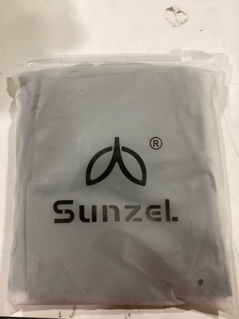 Condition photo showing New/Like New for Sunzel Mini Flare Leggings for Women, High Waist Yoga Pants with Tummy Control, Casual Gym Workout Bootcut Leggings 28" Height: 4'9" - 5'2" Medium Charcoal Gray
