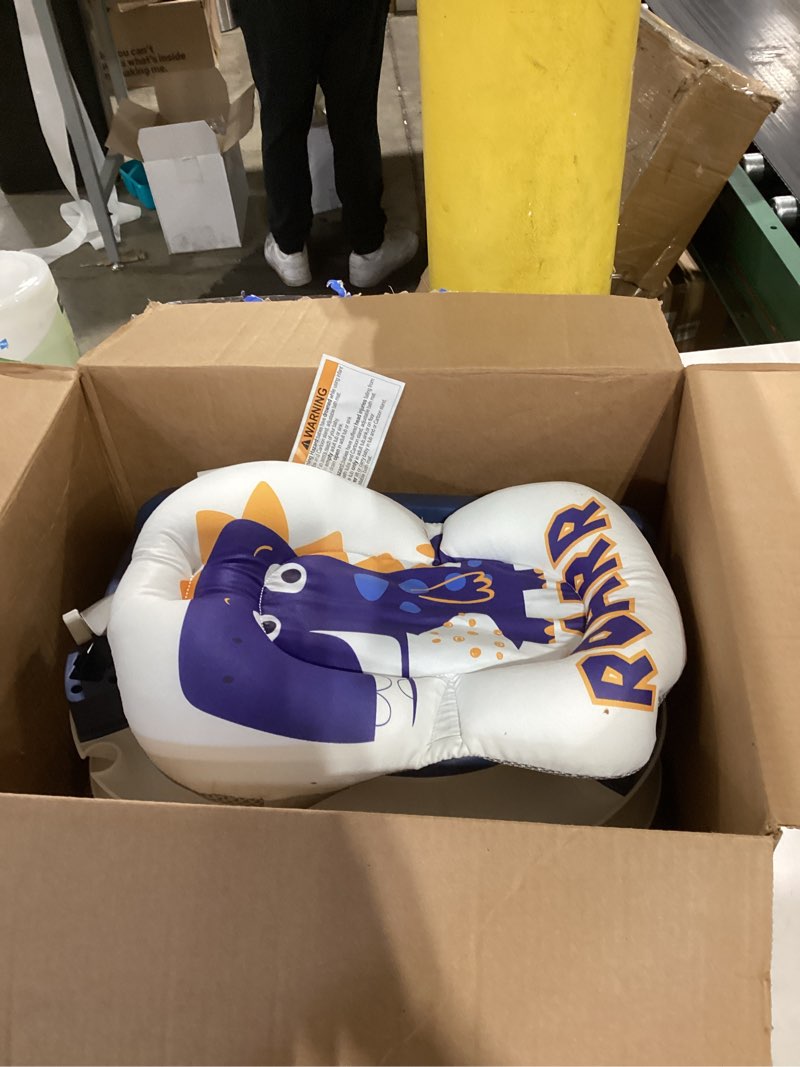 Condition photo showing Good Condition for Collapsible Baby Bathtub for Newborns with Thermometer and Soft Floating Cushion Portable and Foldable Travel Baby Boy Bath Tub for Infants to Toddler 0-36 Month (Navyblue)