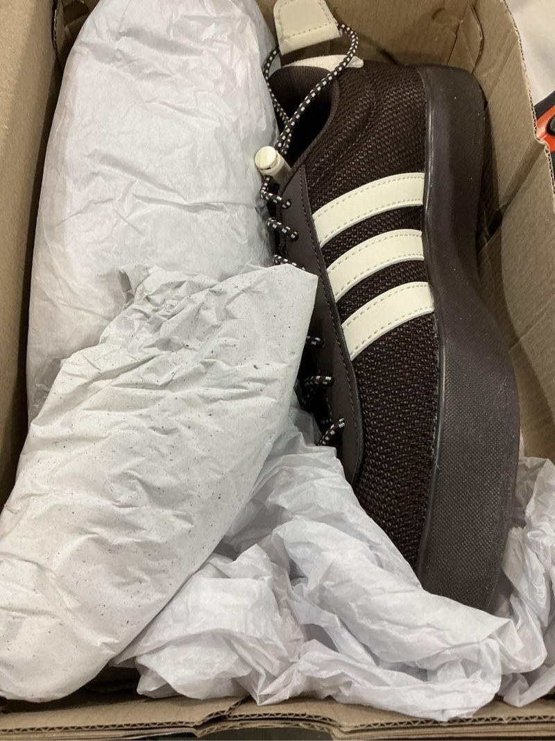 Condition photo showing Good Condition for adidas women’s vl court 3.0 sneaker 6.5 aurora coffee/off white/gold metallic