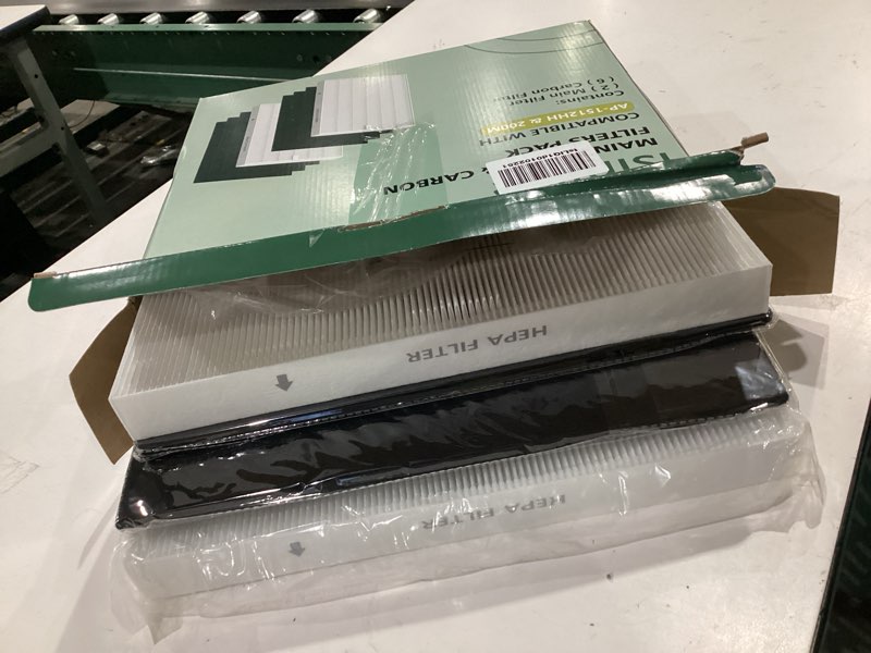 Condition photo showing Good Condition for ap-1512hh filter replacement set for coway airmega ap-1512hh and airmega 200m air purifiers, 2 hepa filter and 6 carbon pre-filters, compared to part # 3304899 2 efficient filters + 6 carbon filters