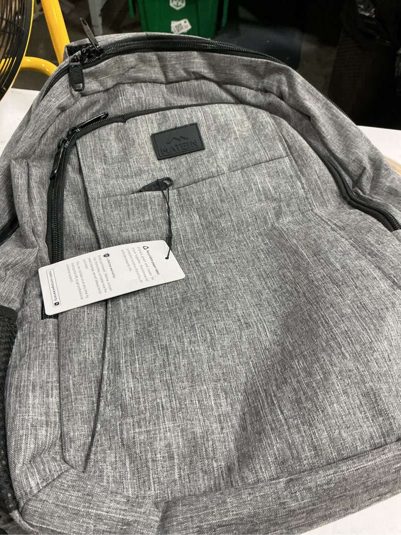 Condition photo showing Good Condition for matein travel laptop backpack, business anti theft slim sturdy laptops backpack personal item bag, water resistant college school computer bag gift for men & women fits 15.6 inch notebook, grey 15.6 inch austere grey