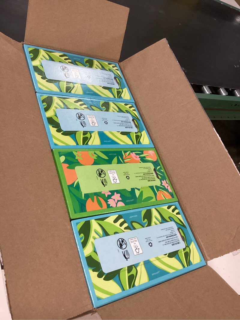 Condition photo showing New/Like New for kleenex ultra soft facial tissues, 8 flat boxes, 180 tissues per box, 3-ply, packaging may vary white 180 count (pack of 8)