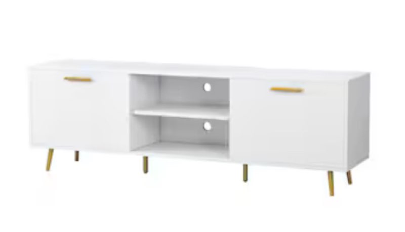 FUFU&GAGA TV Cabinet Stand Modern/Contemporary White TV cabinet
