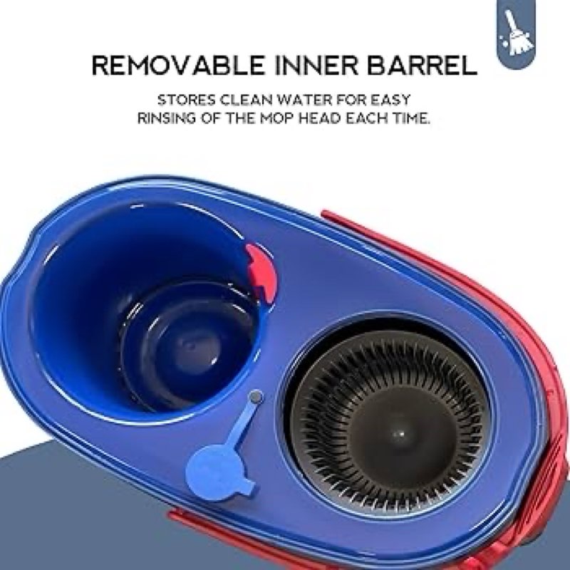 Spin Mop Replacement Head with 2-Tank System, 