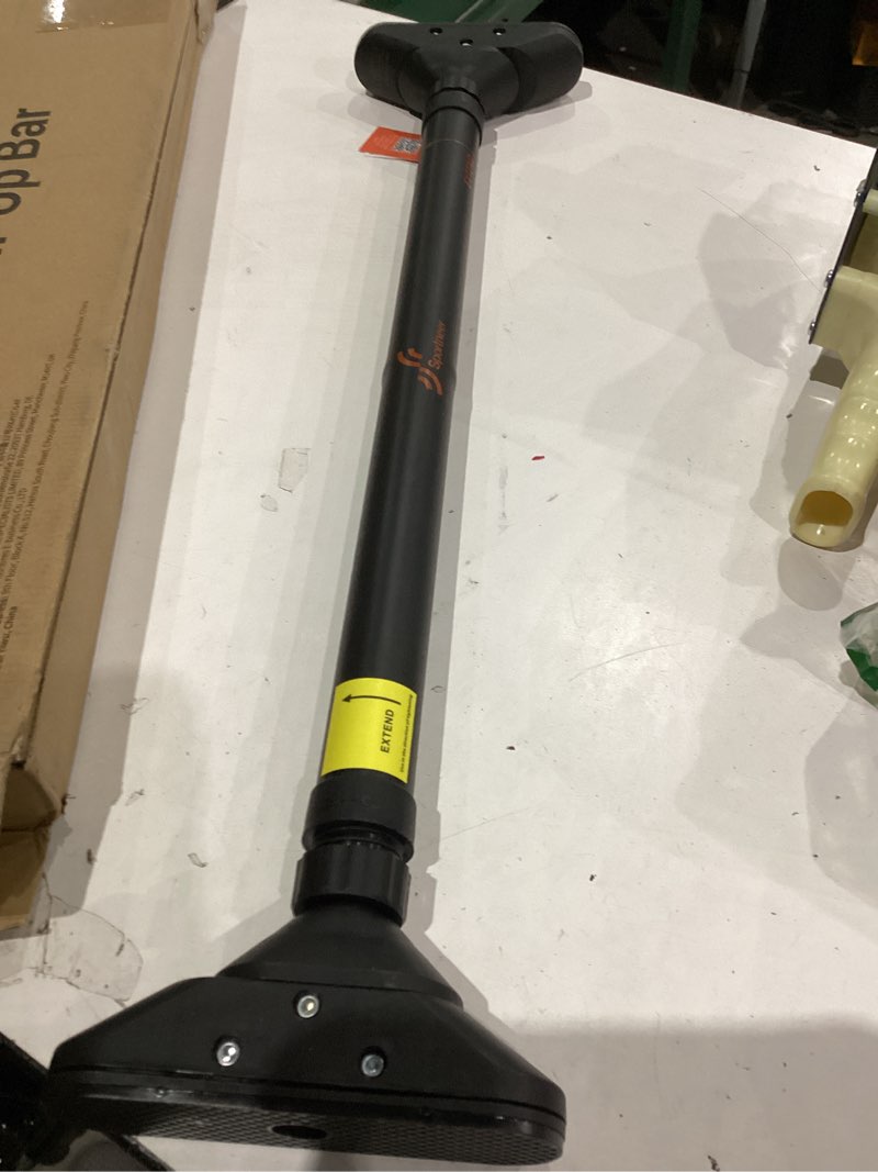 Condition photo showing As Is for Sportneer Pull Up Bar: Strength Training Chin up Bar No Screws - Adjustable 29.5''-37''(75-94cm) Width Locking Mechanism Pull up Bar for Doorway - Max Load 440lbs for Home Gym Upper Body Workout, Non-slip