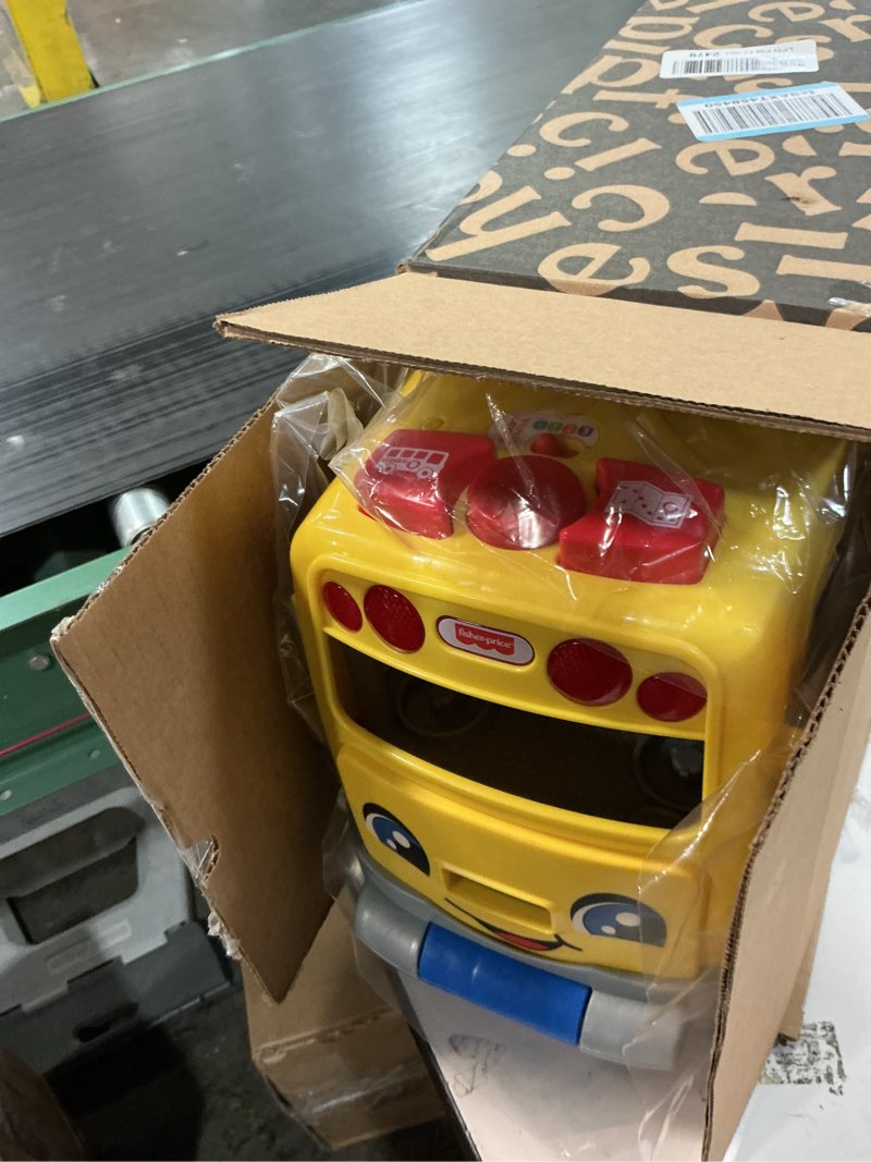 Condition photo showing Good Condition for Fisher-Price Little People Toddler Toy Big Yellow School Bus & Community Heroes Set, Musical Pull-Along Vehicle & Figures for Kids Ages 1+ Years