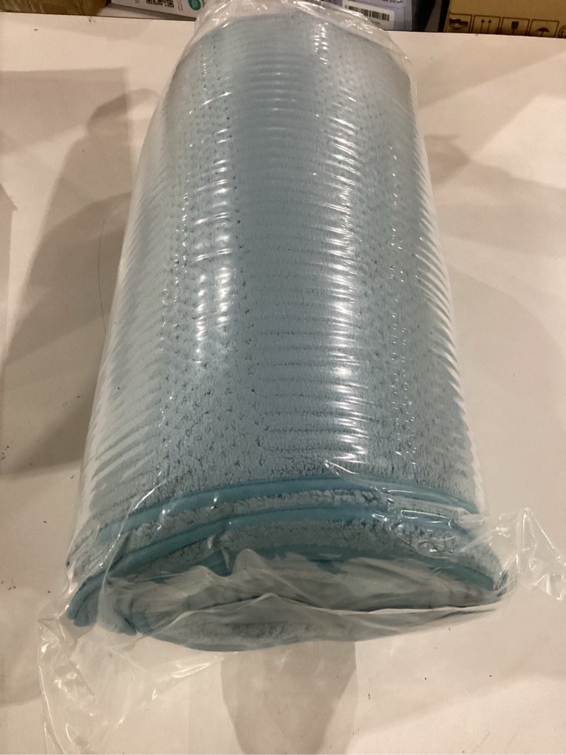 Condition photo showing Good Condition for 18 pcs turquoise woven family towels set-6 bath sheets,6 hand towels,6 washcloths soft polyester towels absorbent shower towel quick dry beach chair towel lint less towels set for bathroom spa gym turquoise 18 pcs towel set