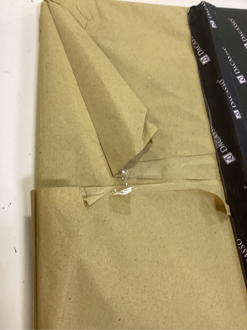 Condition photo showing New/Like New for dacasso leather desk pad with side rails - luxury leather desk blotter for writing - executive desk surface protector - (mocha, 25.5 x 17.25) mocha 25.5" x 17.3"