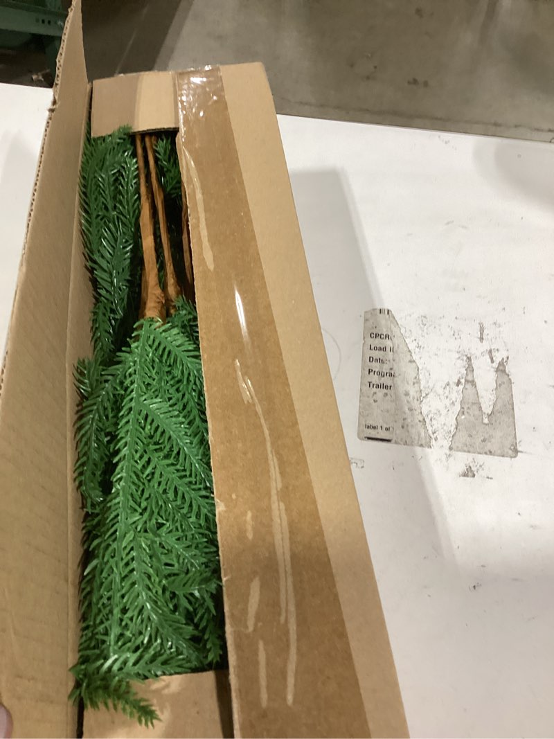 Condition photo showing Good Condition for 16 Pcs Real Touch Norfolk Pine Branch 18" Realistic Christmas Green Plants Branches Faux Greenery Stem Fake Pine Stems Picks for Vase Filler DIY Crafts Garland Wreath Xmas Outdoor Indoor Home Decor