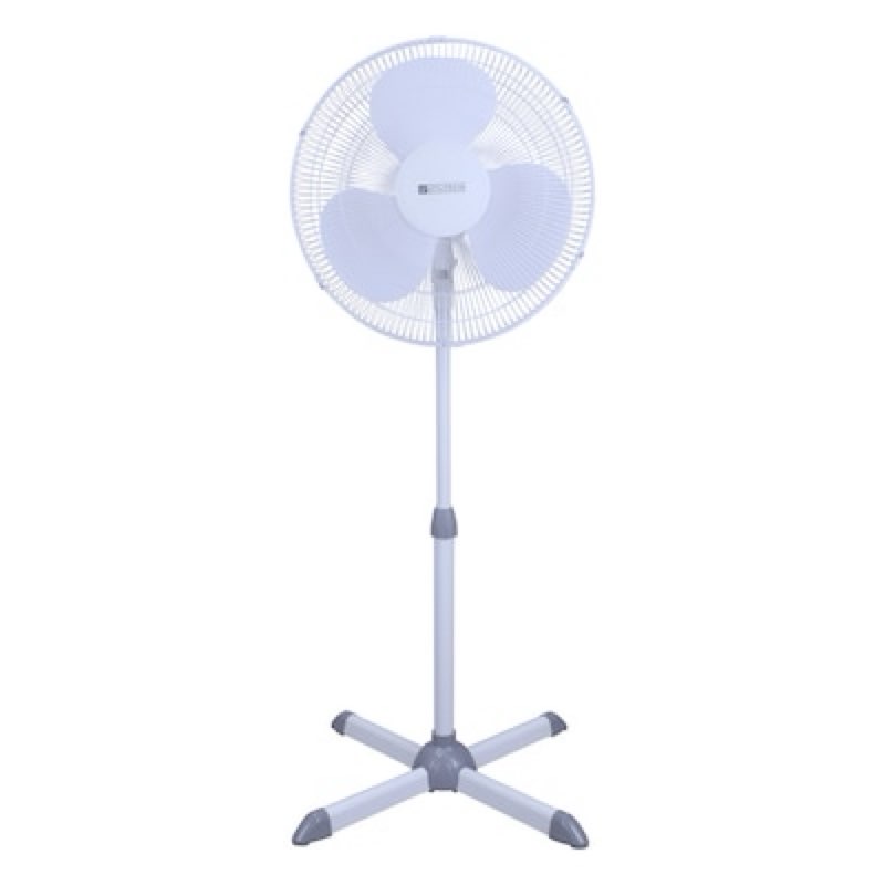 utilitech 16-in indoor oscillating pedestal fan, in white