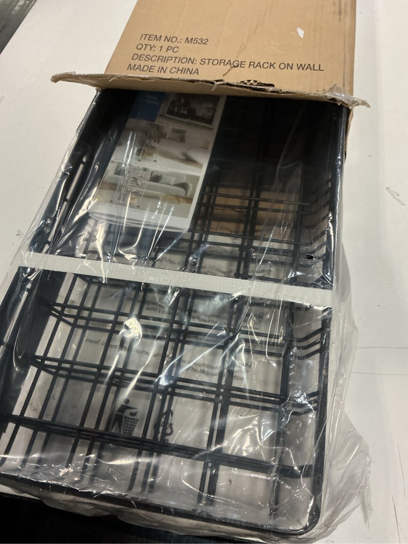 Condition photo showing Good Condition for Mythinglogic Sports Equipment Storage Rack,Wall Mount Ball Storage Racks for Garage, 3 Separate Ball Storage Organizer for Basketball, with Hooks