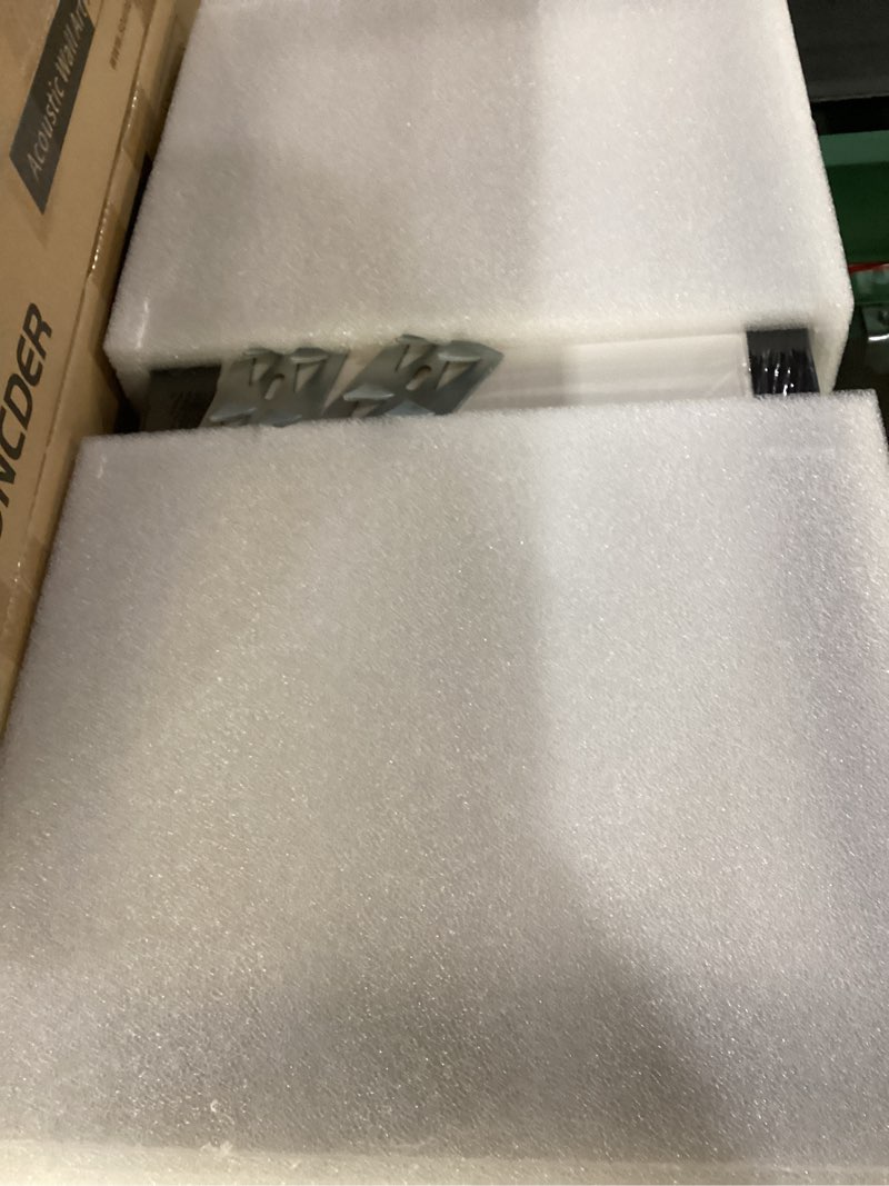 Condition photo showing New/Like New for 2 PCS Acoustic Panels, 24 x 12 Inches Fabric Soundproof Wall Panels, Decorative Acoustic Wall Panels, Sound Absorbing Panels for Room,Home Theater,Studio (Black) 60x30cm x2pcs Black