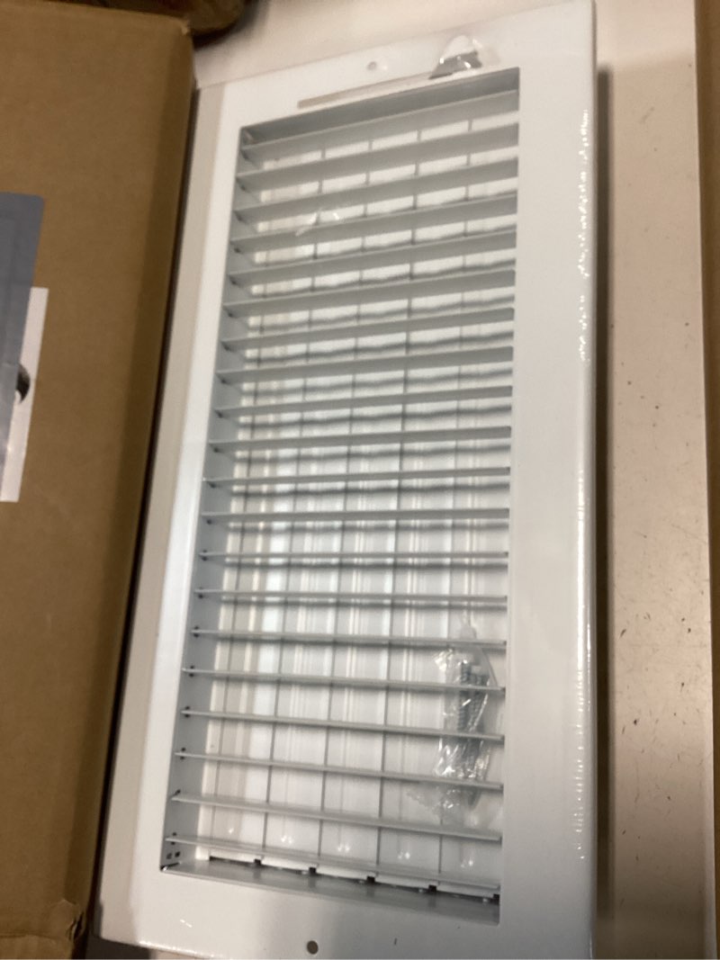 Condition photo showing Good Condition for Engera Adjustable Double Deflection HVAC Air Register-Supply Air Diffuser Air Vent Register-Heating/AC Vent Cover-Wall Register 14x6\"Duct [16x8\"Face] 