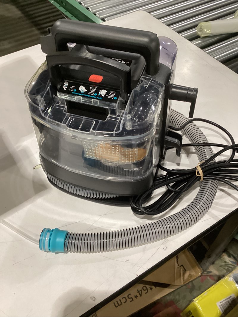 Condition photo showing As Is for Missing accessories Shark StainStriker HairPro Portable Carpet, Upholstery & Area Rug Cleaner with Pet Mess & Hair Tools, Self-Cleaning, Perfect for Pets & Car Interiors, 4 Cleaning Tools & Pet Solution, Copper, PX251 StainStriker w/ HairPro Technology