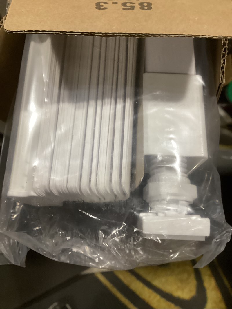 Condition photo showing New/Like New for lazblinds no tools no drill 1" vinyl mini blinds, cordless blinds for windows, light filtering horizontal window blinds & shades, 34" w x 64" h, white cordless-white 34" w x 64" h
