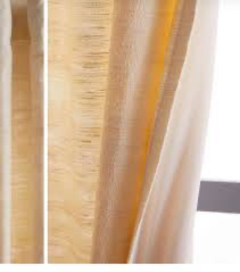quince raw silk room darkening curtain - single panel 48x46 inch