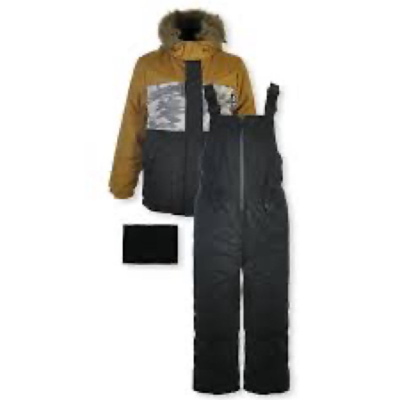 Iextreme Boys' 3-Piece Snowsuit Set - khaki, 10-12