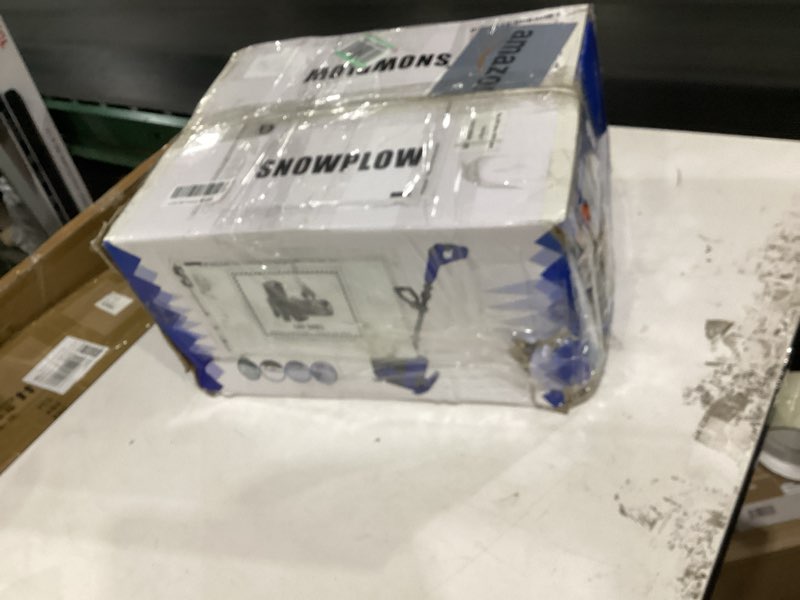 Condition photo showing As Is for Electric Snow Shovel, 12" Snow Blower Cordless 21V 3000mAh Batteries, 19.7FT Throw Distance, Lightwe