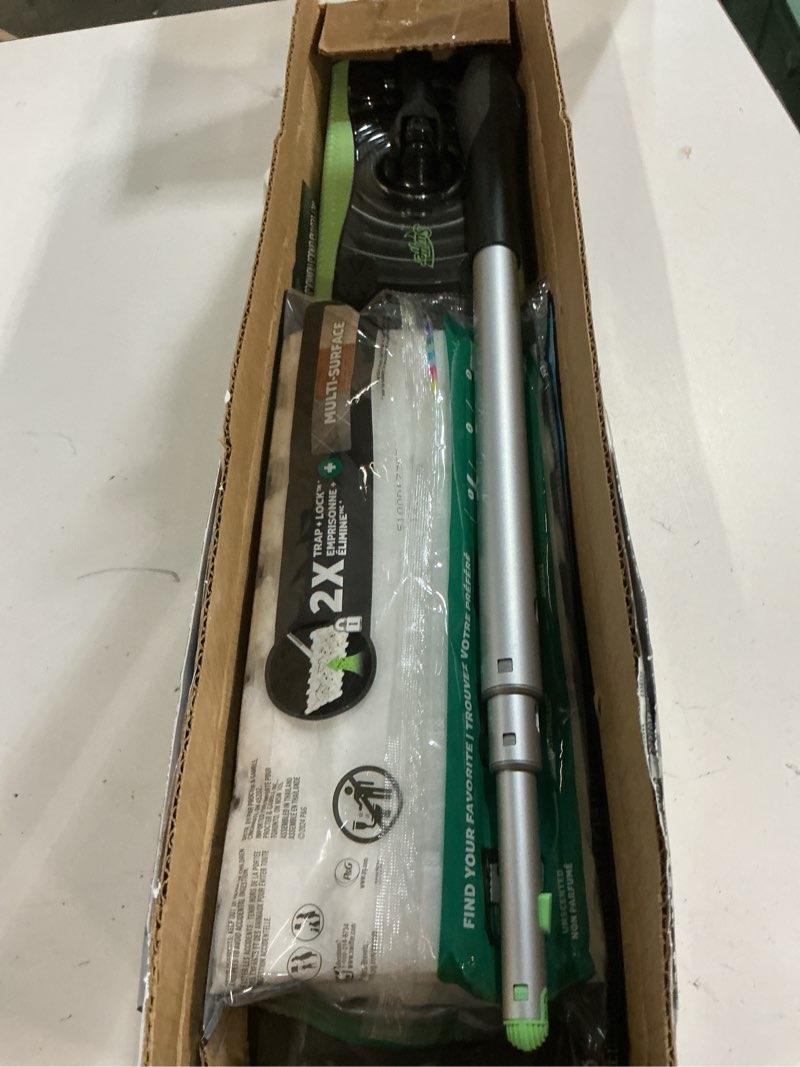 Condition photo showing item condition for Swiffer Sweep & Mop Deluxe 2-in-1 Multi-Surface Kit for Floor Cleaning, Includes 1 Sweeper Device, 5 Dry Sweeping + 6 Wet Mopping Heavy Duty Cloths, Black Deluxe Starter Kit