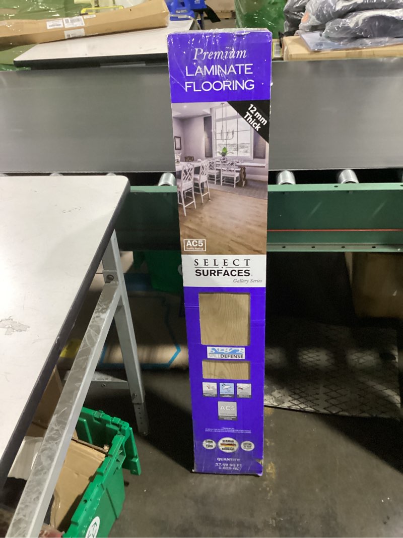 Condition photo showing New/Like New for select surfaces victoria spilldefense laminate flooring, 17.49 sq. ft. per box