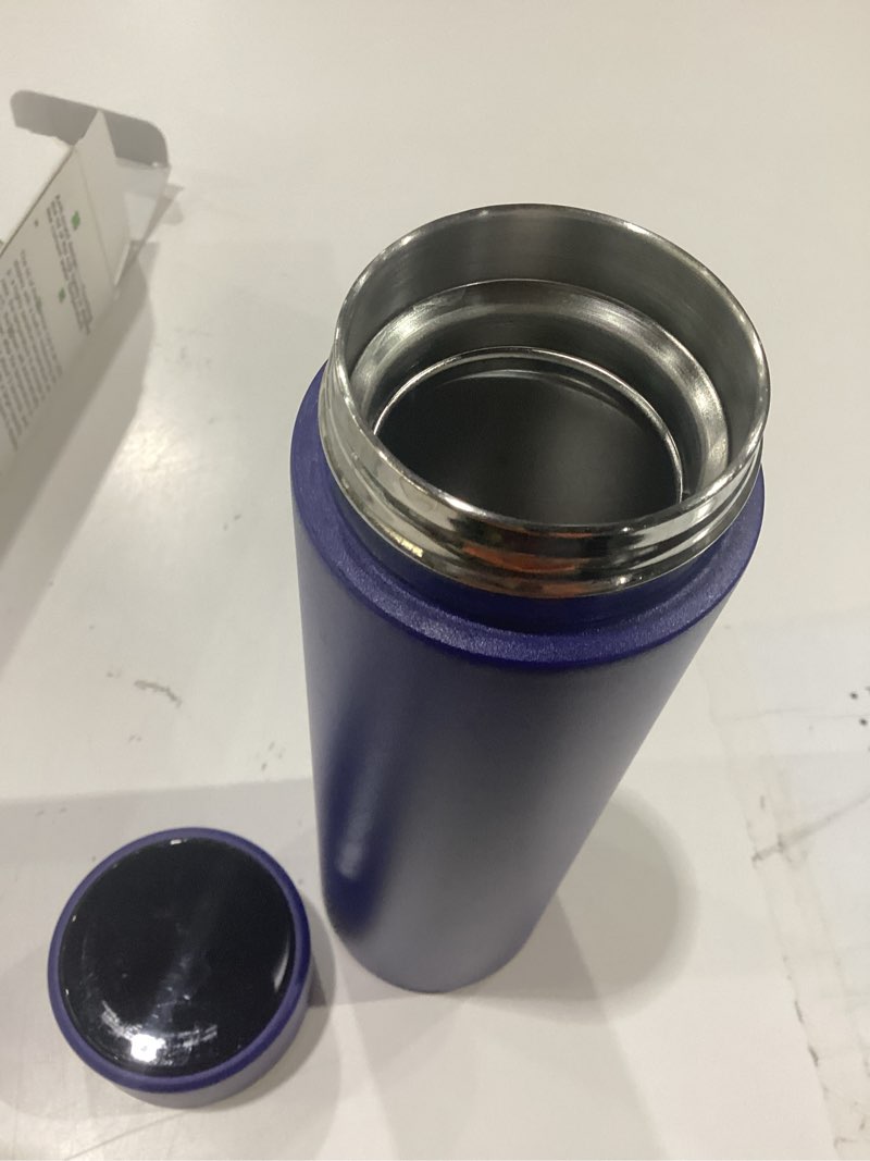 Condition photo showing New/Like New for insulated bottle,coffee bottle,tea infuser bottle,smart sports water bottle with led temperature display,double wall vacuum insulated water bottle, stay hot for 24 hrs,cold for 24 hrs (black)