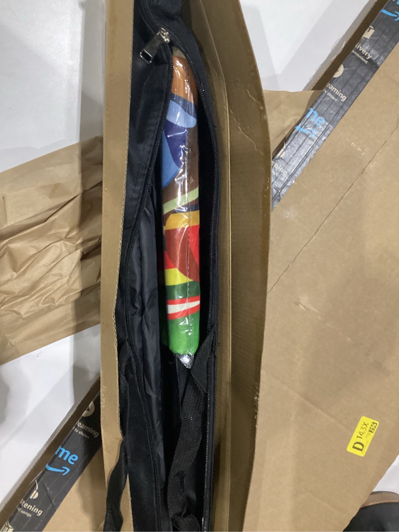 Condition photo showing As Is for yard sale feather flag pole kit and ground stake, 11ft advertising swooper business sign flag pole kit for yard sale