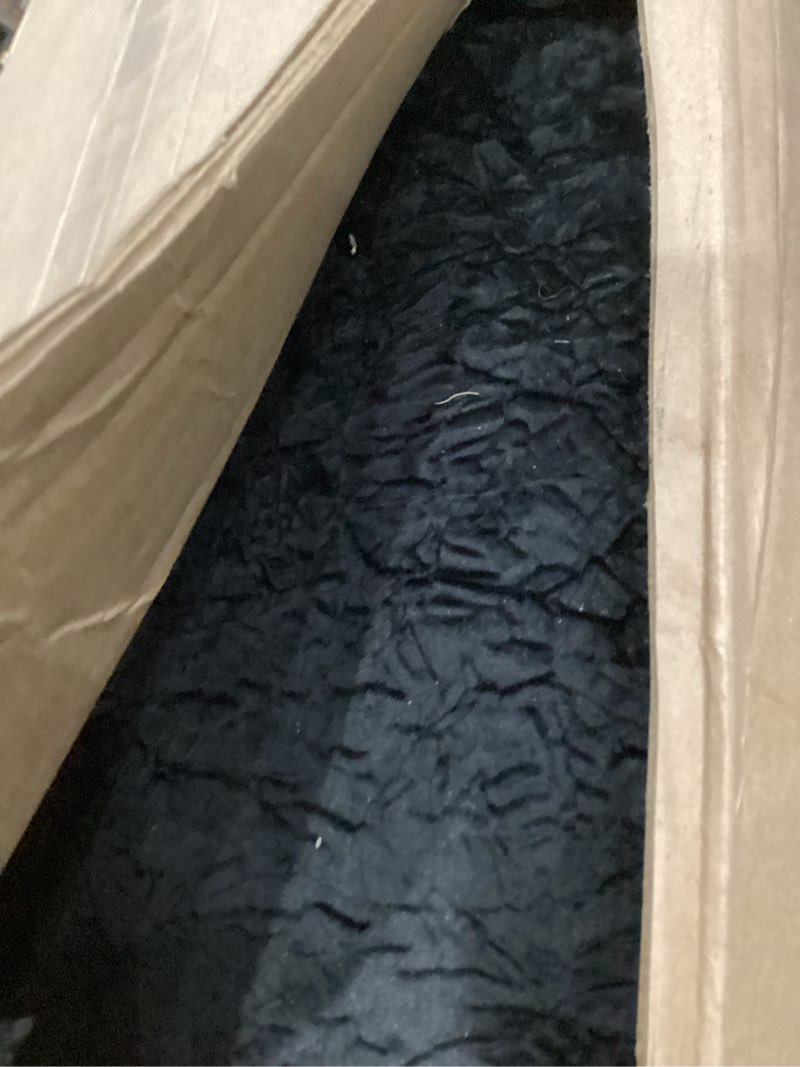 Condition photo showing As Is for Bean Bag Chairs for Adults - Giant Bean Bag Chair Convertible Bean Bag Bed - Beanbag Chair with Microfiber Cover/Furniture Foam Filler - Floor Couch Sofa in Bedroom Dorm Room - Full Carbon Black Carbon Black Full