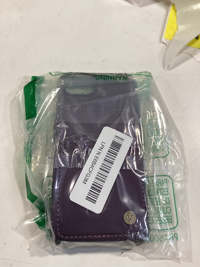 Condition photo showing Good Condition for compatible with magsafe for iphone 17e / 16e wallet case magnetic card holder, rfid blocking 2 in 1 detachable kickstand shockproof cover for women men, purple for iphone 17e/16e - 6.1" purple