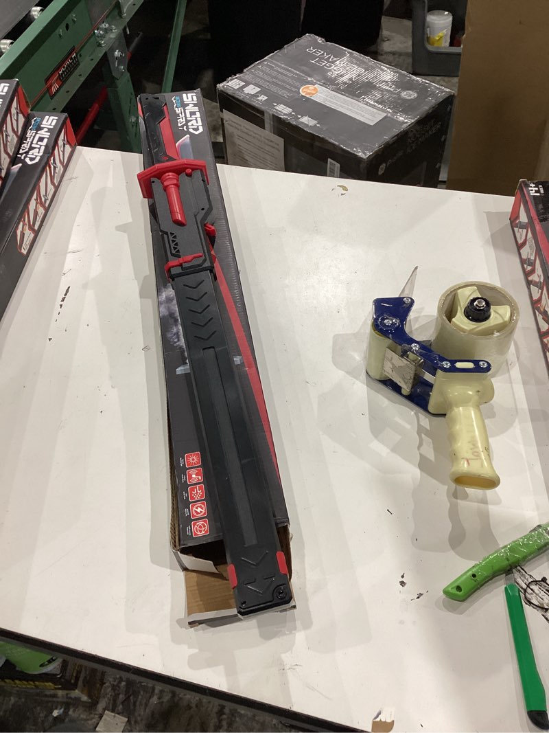 Condition photo showing New/Like New for rgb light up saber toy with smoke mist effect, 7 color neon lightsaber, sound effects and impact sensing, usb-c rechargeable toy sword for kids, 31.5 inch