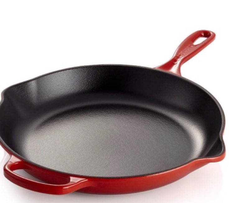 Skillets Le Creuset ® Signature 11.75" Cerise Enameled Cast Iron Skillet - image 0 of 4 Le Creuset ® Signature 11.75" Cerise Enameled Cast Iron Skillet - image 1 of 4 Play Le Creuset ® Signature 11.75" Cerise Enameled Cast Iron Skillet - video 1 of 1 Customer Images Le Creuset ® Signature 11.75" Cerise Enameled Cast Iron Skillet - image 3 of 4 Le Creuset ® Signature 11.75" Cerise Enameled Cast Iron Skillet - image 4 of 4 product gallery SKIP ITEMS PRODUCT GALLERY ITEMS SKIPPED. UNDO. Le Creuset ® Signature 11.75" Cerise Enameled Cast Iron Skillet