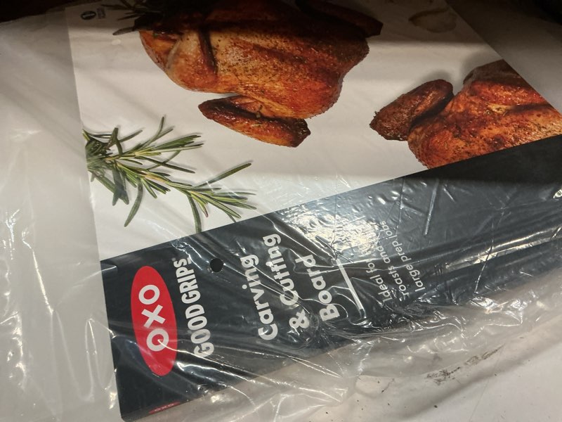 Condition photo showing Good Condition for oxo good grips plastic carving & cutting board