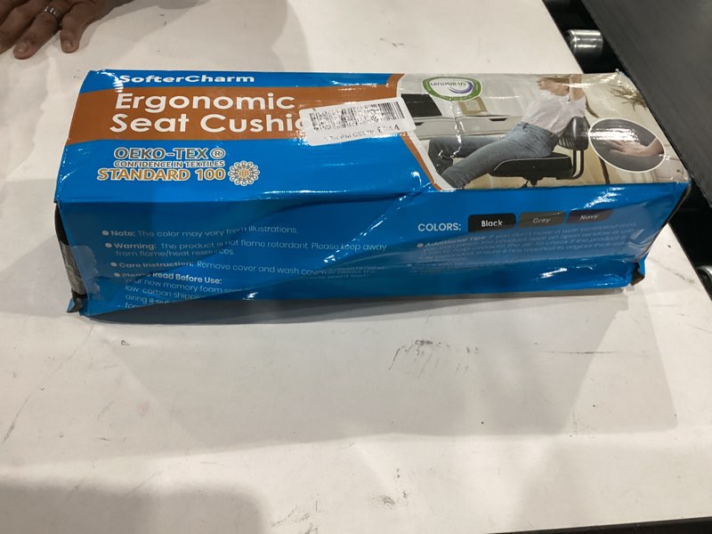 SofterCharm Seat Cushion, Memory Foam Office Chair Cushions for Long Sitting Hours, Chair Pad for Sc